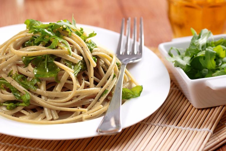 Linguine bio con rucola