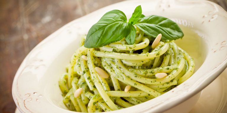 Spaghettone PrimoGrano al pesto