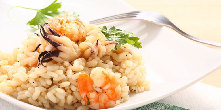 Risotto con gamberetti e polpo