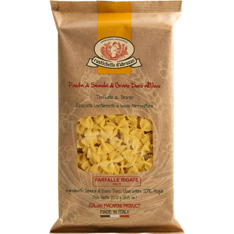 Farfalle Rigate with egg 250g