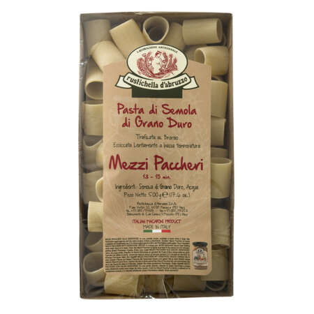 Rustichella d'Abruzzo Mezzi Paccheri Pasta di Semola di Grano Duro