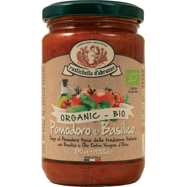 Organic Tomato and Basil Sauce 270g