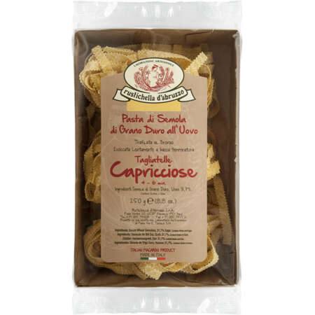 Rustichella d'Abruzzo Tagliatelle Capricciose Pasta di Semola di Grano Duro all'Uovo