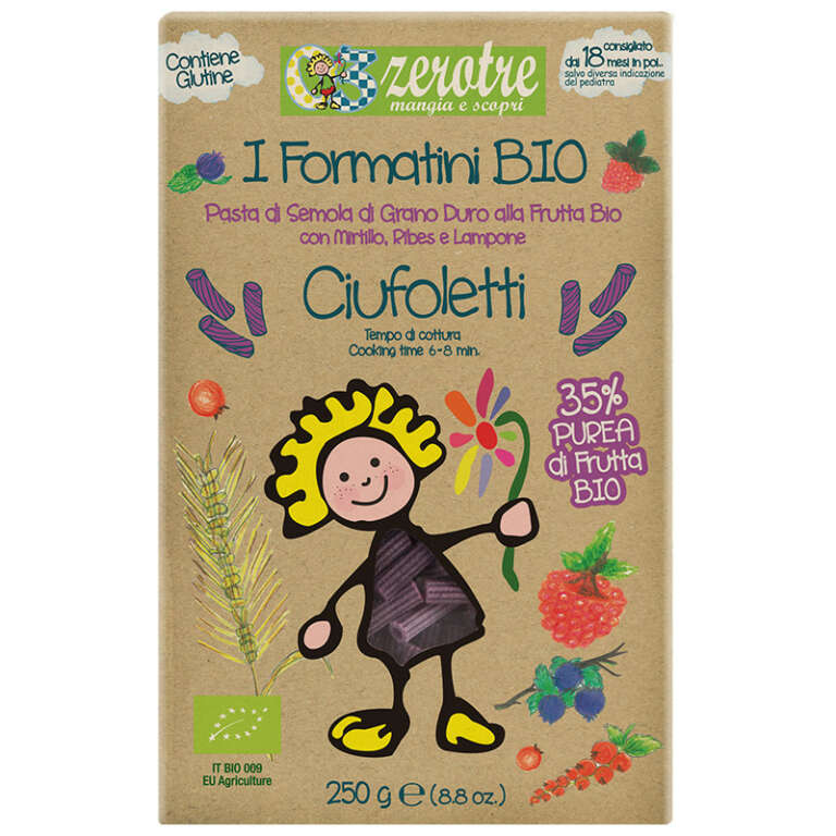 Organic ciufoletti with red fruits 250g