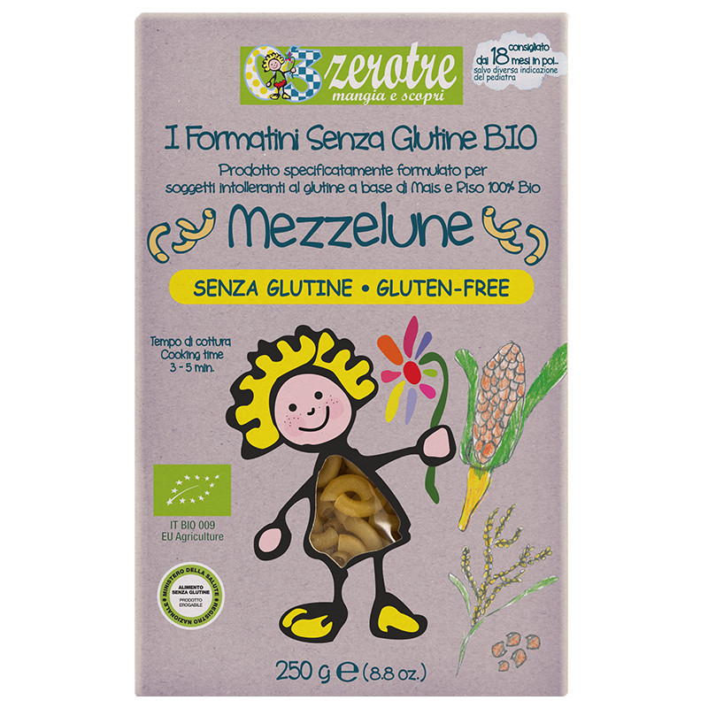 Zerotre I Formatini BIO Mezzelune Senza Glutine
