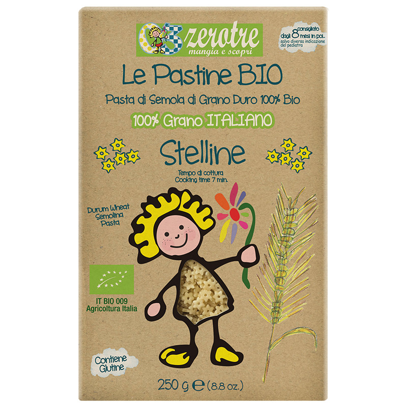 Pastina per bambini Stelline Bio 250g - Casa Rustichella