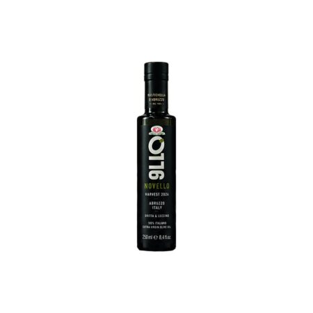 Huile d’olive Novello bouteille à étiquette foncée 250 ml