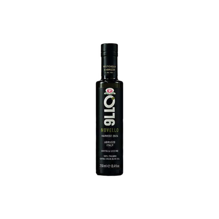 Olio Novello Bottiglia Etichetta Scura 250ml