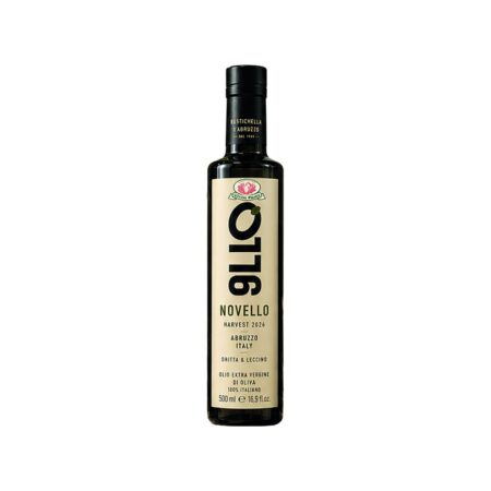 Huile d’olive Novello bouteille à étiquette claire 500 ml